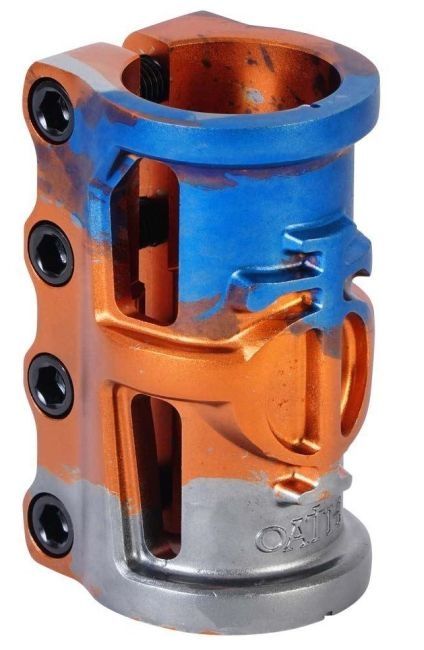 Зажим Oath Cage V2 SCS Orange Blue Titanium