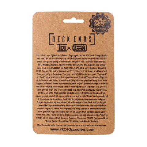PROTO Deck End Kit 6.5" Silver Threaded