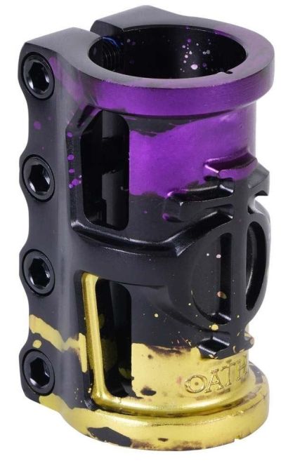 Зажим Oath Cage V2 SCS Black Purple Yellow