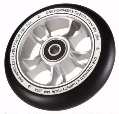 Кoлесо Blunt 10 Spokes 100 Silver Black