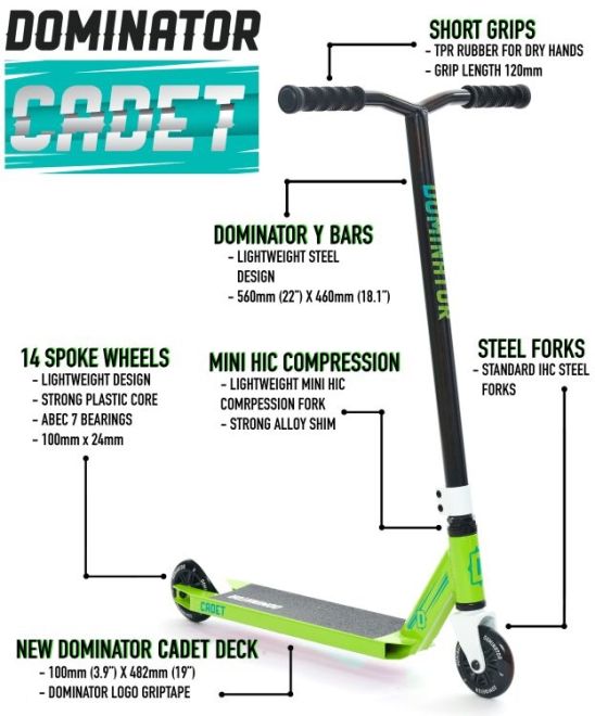 Cамокат Dominator Cadet Blue White