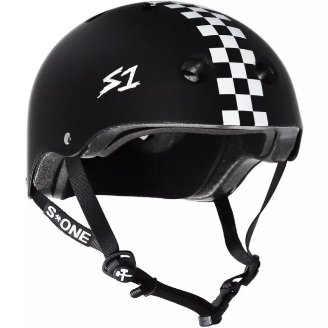 Шлем S-One Lifer Black with Checkers