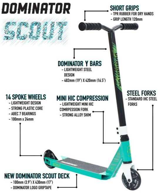 Cамокат Dominator Scout Red White