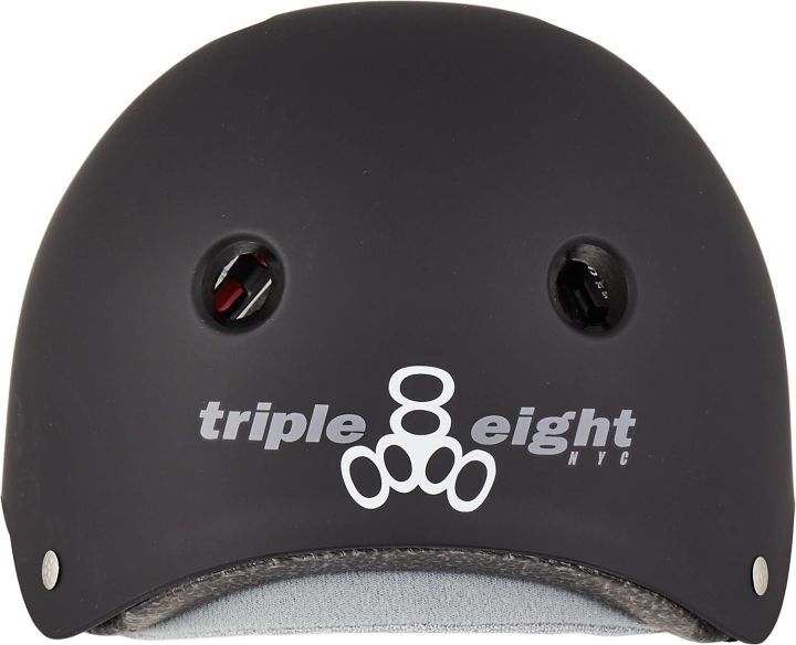 Шлем Triple Eight Certified Sweatsaver S-M Rubber Black